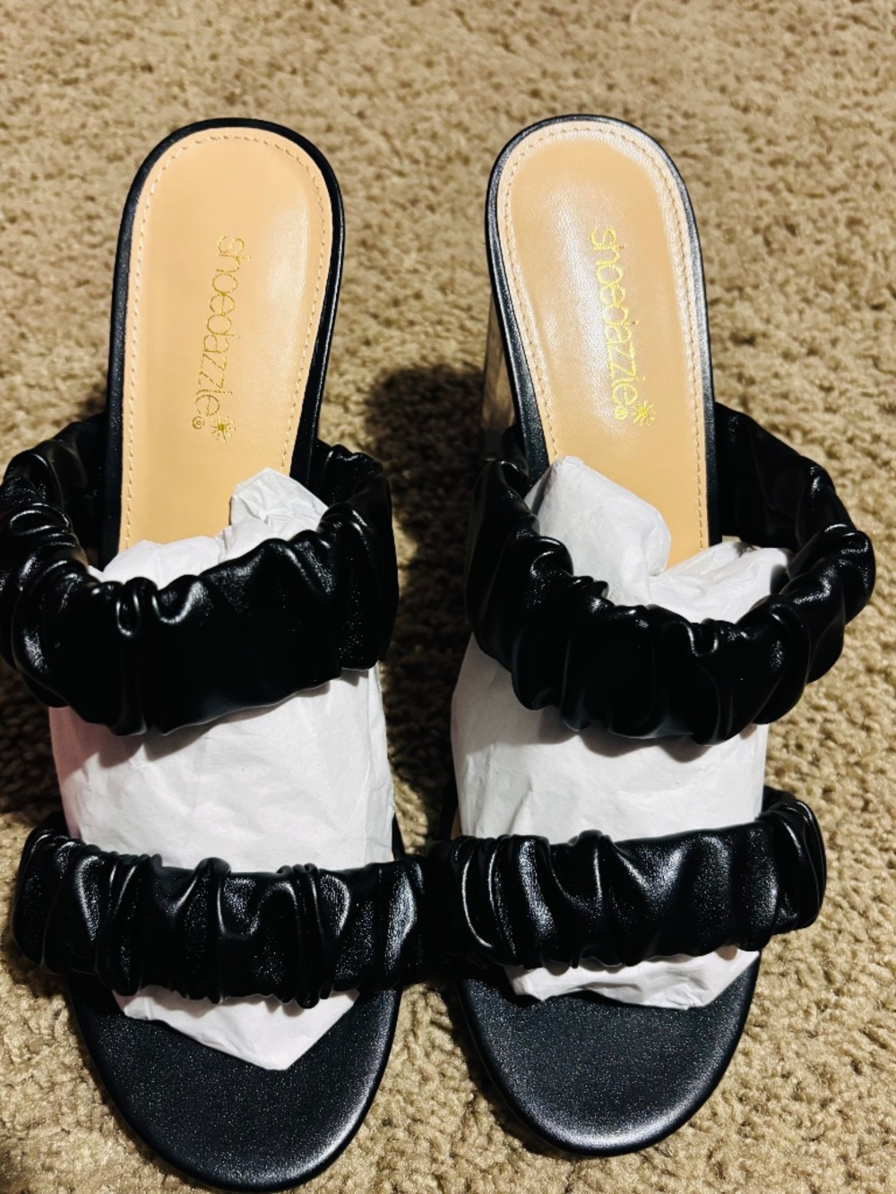 Black dress/casual heel sandal